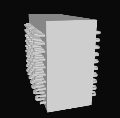 烟水翅片管换热器设计3d模型在线工具浏览